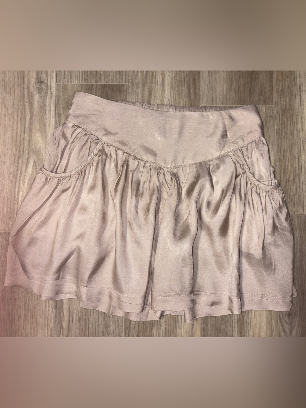 Miss Me “Sweet” Tan-Gold Shorts
Go from dinner to dance floor!